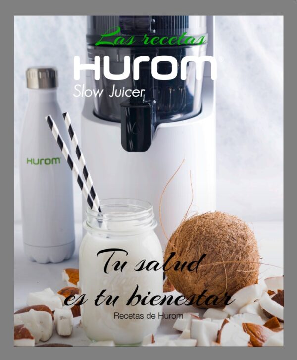 Portada del recetario Tu salud es tu bienestar de Hurom en formato PDF